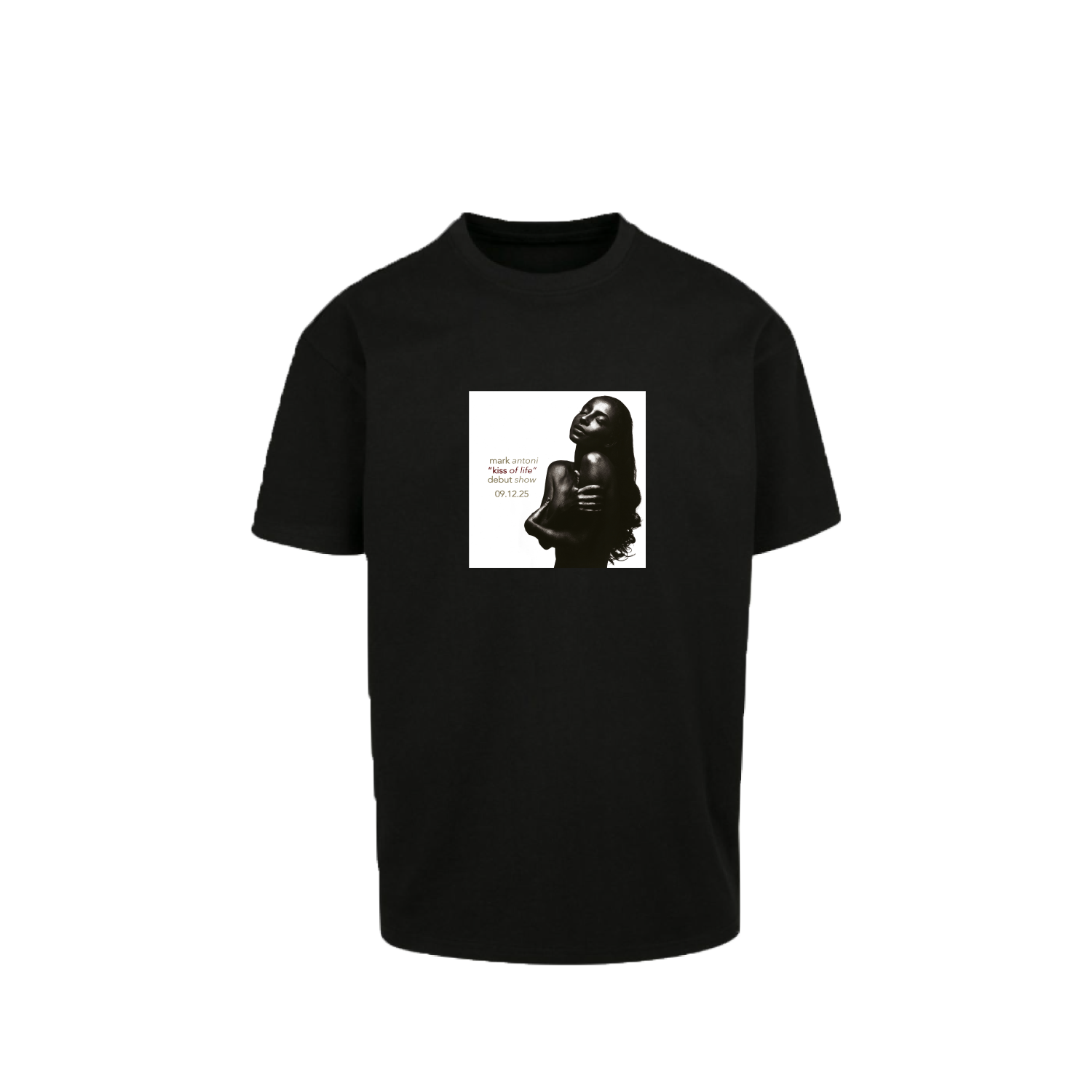 "KISS OF LIFE" TEE BLACK