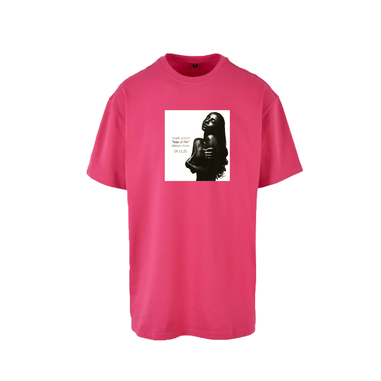 "KISS OF LIFE" TEE PINK